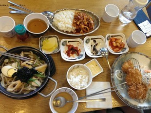 Corée du Sud - repas au restaurant