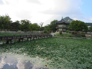 Corée du Sud - Séoul - Gyeongbokgung - lac
