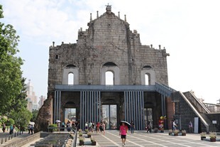 Macau - Ruins of Saint Paul's seen from behind