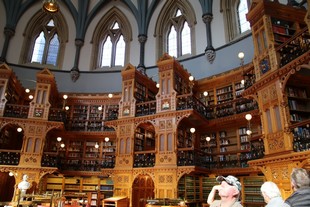 Ottawa - la colline du parlement - édifice du centre - la bibliothèque du parlement
