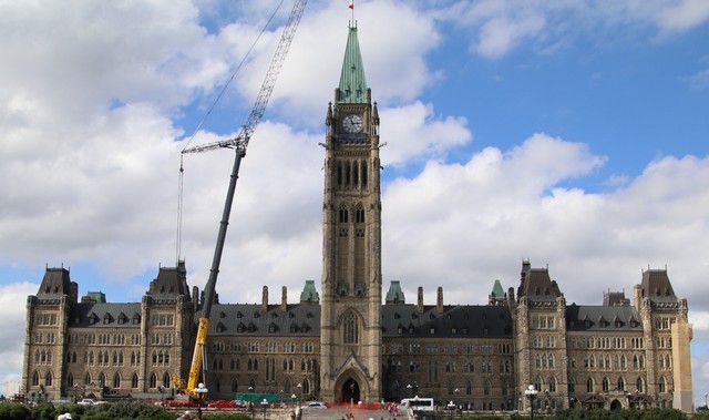 Ottawa - la colline du parlement - édifice du centre