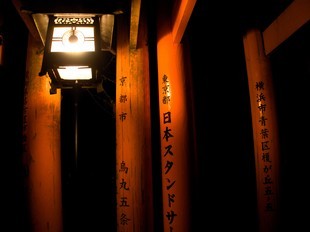 Kyoto - Fushimi Inari - torii writings