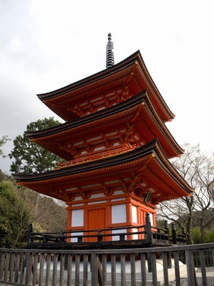 Kyoto - Kiyomizu-dera - pagode à 3 étages