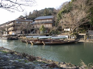 Kyoto - Rivière Katsura - bateaux
