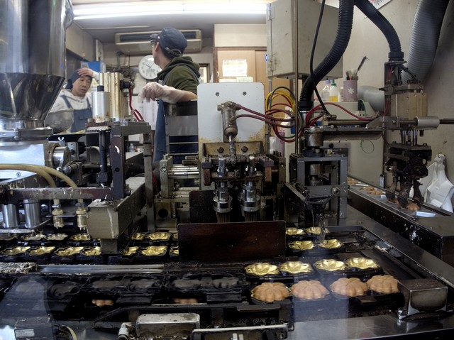 Hiroshima - Miyajima - fabriques à gâteaux - cakes en forme de feuilles d’érable