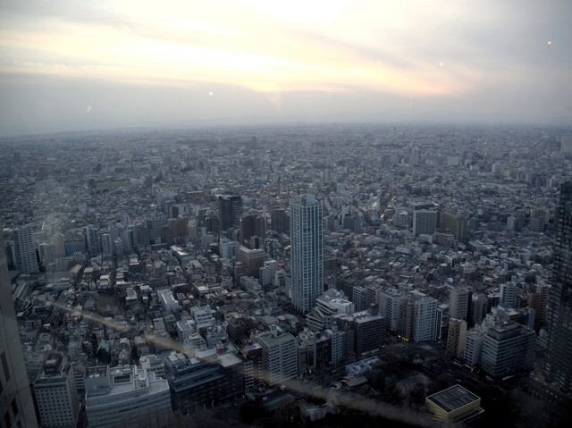 Tokyo - vue sur la ville depuis l'observatoire de la Mairie