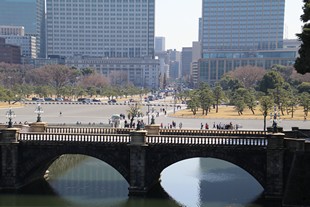 Tokyo - Palais Impérial - Pont Seimon Ishibashi