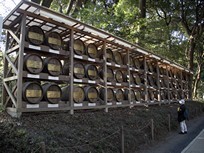 Tokyo - Meiji Shrine - French wine barrels