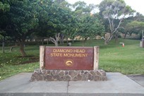 Oahu - Diamond Head - sign