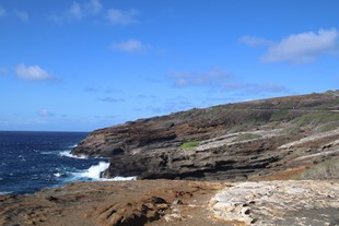 Oahu - Lanai Lookout - vue sur les rochers