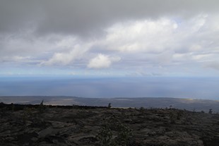 Big Island - Volcanoes National Park -  Chain of Craters Road - Mau Loa o Mauna Ulu - ocean view, view #1