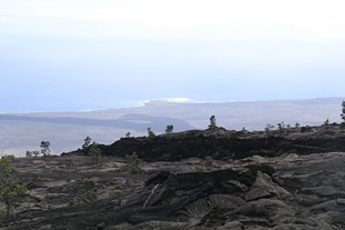 Big Island - Volcanoes National Park - Chain of Craters Road - Mau Loa o Mauna Ulu - ocean view, view #2