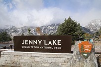 Grand Teton National Park - Jenny Lake - sign