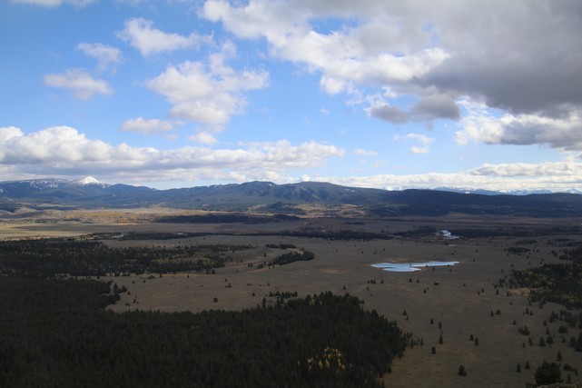 Parc National de Grand Teton - vue sur la vallée depuis le sommet de la Signal Mountain
