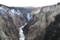 Yellowstone National Park - Canyon Village - Grand Canyon of the Yellowstone - Artist Point - vue sur le canyon