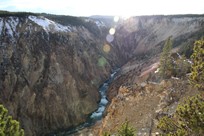 Yellowstone National Park - Canyon Village - Grand Canyon of the Yellowstone - Inspiration Point - vue sur le canyon #2