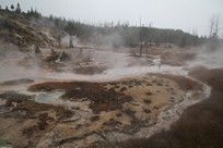 Yellowstone National Park - Norris - Artists Paintpots - view from below