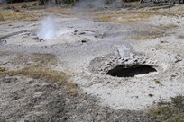 Yellowstone National Park - Old Faithful Village - Upper Geyser Basin - Bulger Geyser eruption
