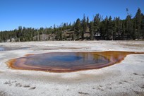 Yellowstone National Park - Old Faithful Village - Upper Geyser Basin - Chromatic Pool