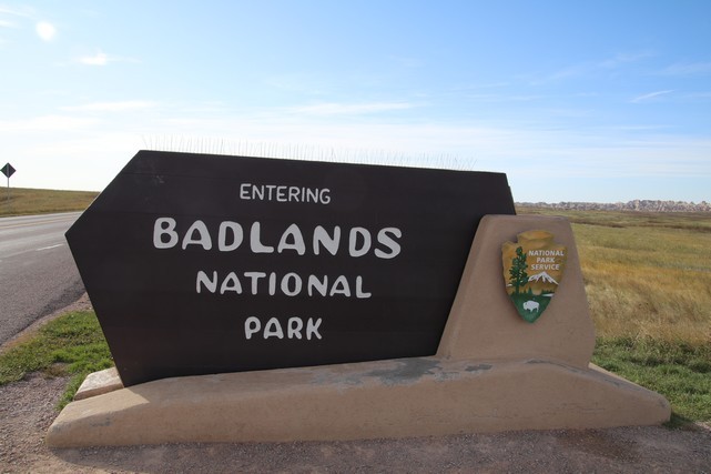 Badlands National Park - sign
