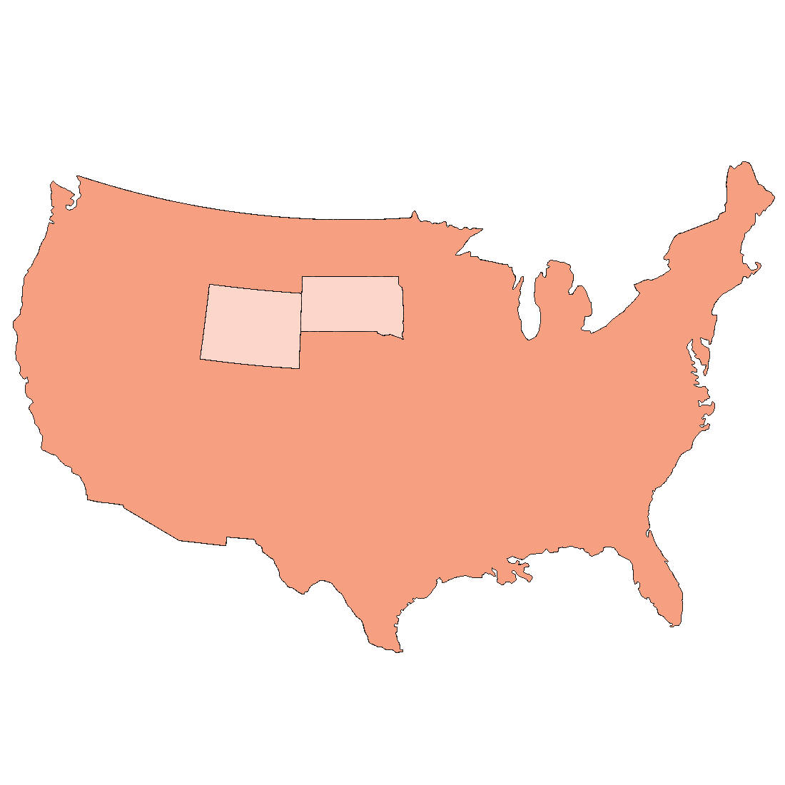 USA - Wyoming / Dakota du Sud 